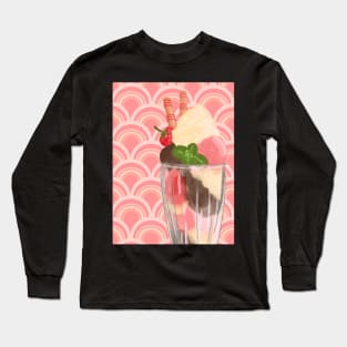 Knickerbocker Glory Retro Vintage Ice cream Sundae Long Sleeve T-Shirt
